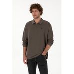 U.S. Polo Assn. Erkek Vizon Sweatshirt 50313754-VR052