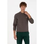 U.S. Polo Assn. Erkek Vizon Sweatshirt 50315598-VR052