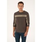 U.s. Polo Assn. Erkek Vizon Sweatshirt 50316354-vr052 Vızon