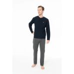 U.s. Polo Assn. Erkek Yaka Patlı Düz Paça Lacivert Pijama Takımı - Lacivert - Arsno18s96p6-Mlac