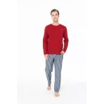 U.s. Polo Assn. Erkek Yaka Patlı Rahat Bordo Pijama Takımı - Bordo - Arsno18z98d7-Hbordo
