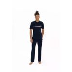 U.s. Polo Assn. Erkek Yarım Patlı Düz Paça Lacivert Pijama Takımı - Arsno18d90l1t