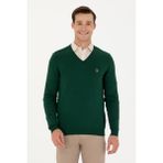 U.S. Polo Assn. Erkek Yeşil Kazak /Triko 50269006-VR054 - 5XL