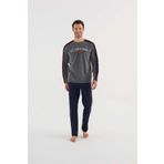U.S. Polo Assn Erkek Yuvarlak Yaka Pijama Takım 18620
