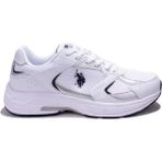 U.S. Polo Assn. Felix Beyaz Lacivert Unisex Sneaker Spor Ayakkabı V7 - Beyaz - Lacivert
