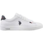 U.S. Polo Assn. Franco Unisex Günlük Spor Ayakkabı Düz Tabanlı Beyaz Malzemeden Üretim
