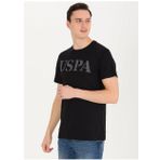 U.S. Polo Assn. GEARTIY023 Bisiklet Yaka Siyah Erkek T-Shirt