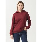 U.S. Polo Assn. GIZMO-SK022 Kapüşon Yaka Baskılı Kırmızı Kadın Sweatshirt