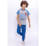 U.S. Polo Assn Havana Grimelanj Erkek Çocuk Pijama Takımı 4-5 Yaş GRI MELANJ