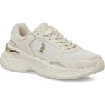 U.s. Polo Assn. Ilina 36/40 Yüksek Taban Sneaker Spor Ayakkabı - Bej