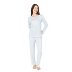 U.S. POLO ASSN. İnce Polar Pijama Takım, XL, USPA20151W25-26, Mavi, kadın