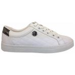 U.S. Polo Assn. Kadın Beyaz Cilt Sneaker Ayakkabı Suni Deri Termo Taban ile Bağcıklı Tasarım