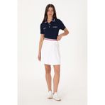 U.S. Polo Assn. Kadın Beyaz Mini Boy Triko Etek 50299379-vr013