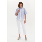 U.S. Polo Assn. Kadın Beyaz Mom High Waist Fit Jean Pantolon 50266286-DN0015 - 42 - White - Dropsuz