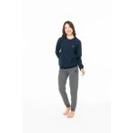 U.s. Polo Assn. Kadın Bisiklet Yaka Çift Cep Detaylı Lacivert Lastikli Pijama Takımı - Lacivert - Arsno20f12p5-Zlac