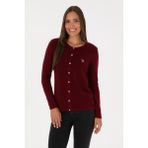 U.S. Polo Assn. Kadın Bordo Hırka (Triko) 50307737-VR014
