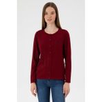 U.S. Polo Assn. Kadın Bordo Hırka (Triko) 50313624-VR014