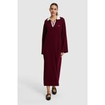 U.S. Polo Assn. Kadın Bordo Triko Elbise 50314769-VR014