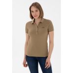 U.S. Polo Assn. Kadın haki Basic Polo Yaka Tişört 50305764-VR027
