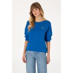 U.S. Polo Assn. Kadın Koyu Mavi Bisiklet Yaka Basic Sweatshırt 50313565-VR032