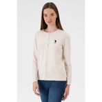 U.S. Polo Assn. Kadın Krem Basic Triko Hırka 50313624-VR071