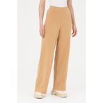 U.S. Polo Assn. Kadın Kum Melanj Loose Fit Triko Pantolon 50277305-vr123