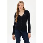 U.S. Polo Assn. Kadın Lacivert Basic Triko Hırka 50313580-VR033