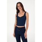 U.S. Polo Assn. Kadın Lacivert Kolsuz V Yaka Tişört 50306679-vr033
