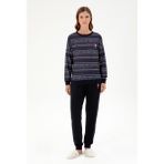 U.S. Polo Assn. Kadın Lacivert Pijama Takım 50303403-VR033