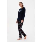 U.S. Polo Assn. Kadın Lacivert Pijama Takım 50318896-VR033