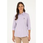 U.S. Polo Assn. Kadın Lila Gömlek Basic 50283987-VR034 - 36