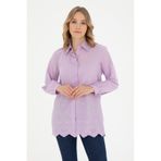 U.s. Polo Assn. Kadın Lila Gömlek Desenli 50283612-vr034 Lila