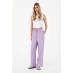 U.S. Polo Assn. Kadın Lila Loose Relax Fit Kanvas Pantolon 50300357-VR034 - 42 - Dropsuz
