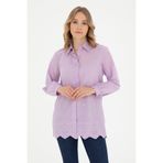U.S. Polo Assn. Kadın Lila Uzun Kollu Gömlek 50283612-VR034