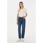 U.S. Polo Assn. Kadın Mavi Jean Straight Fit Pantolon 50316592-DN0022