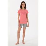 U.s. Polo Assn. Kadın Pembe Pijama Takım 50312917-VR041 - XL