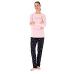 U.S. Polo Assn. Kadın Pembe Pijama Takım 50318885-VR041