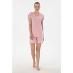 U.S. Polo Assn. Kadın Pembe Pijama Takımı 50312915-VR041