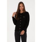 U.S. Polo Assn. Kadın Siyah Basic Triko Hırka 50307737-VR046