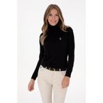 U.S. Polo Assn. Kadın Siyah Boğazlı Basic Kazak 50313621-VR046