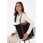 U.S. Polo Assn. Kadın Siyah Kapitone Kol Çantası 50317834-VR046 - Siyah-128