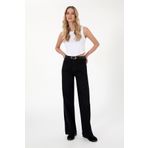 U.S. Polo Assn. Kadın Siyah Loose Fit Jean Pantolon 50308350-dn0027