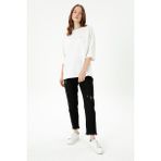 U.S. Polo Assn. Kadın Siyah Mom High Waist Fit Jean Pantolon 50272278-DN0027 - 42 - Black - Dropsuz