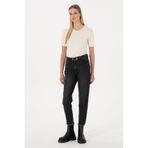U.S. Polo Assn. Kadın Siyah Mom High Waist Fit Jean Pantolon 50316576-DN0027