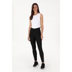 U.S. Polo Assn. Kadın Siyah Yüksek Bel Spor Tayt 50312978-VR046 - Siyah-128 - M