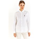 U.S. Polo Assn. Kadın Slim Gömlek 50283987-VR013 50283987-VR013015 - 36 - Beyaz