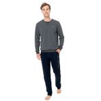U.S. POLO ASSN. Kışlık Pijama Takımı, M, SSRENUSP189-33, Antrasit, erkek