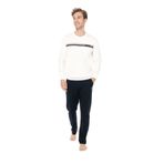 U.S. POLO ASSN. Kışlık Uzun Kol Pijama Takım, L, PRA-13063486-249908, Ekru, erkek