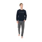 U.S. POLO ASSN. Kışlık Uzun Kol Pijama Takımı, 2XL, LK&18934, Lacivert, Erkek