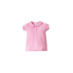 U.S. Polo Assn. Kız Bebek Polo Yaka Kısa Kollu Elbise, Pembe, 9-12 Ay